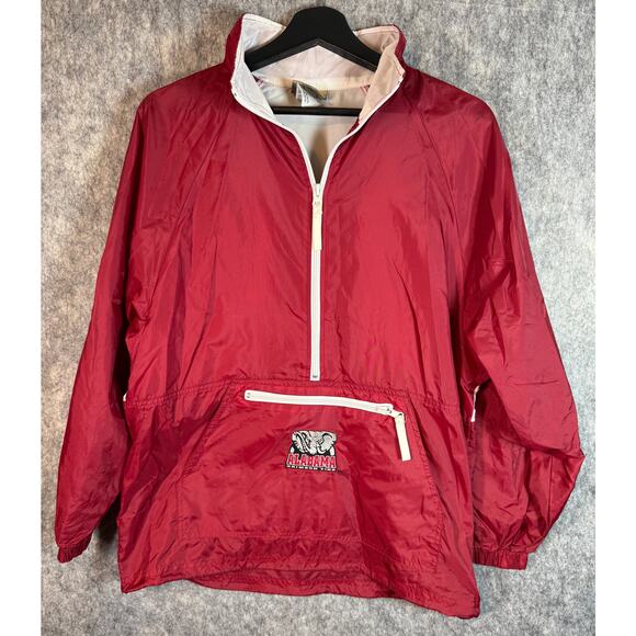 Vtg Alabama Crimson Tide Big Kids Reebok Heisman 1/2 Zip Large Pullover Jacket - Picture 1 of 9